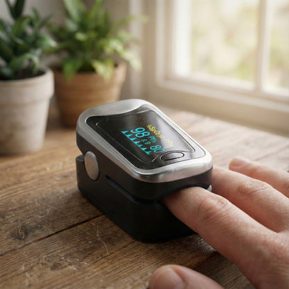 Oxímetro de Pulso – Monitor de Oxígeno y Ritmo Cardíaco