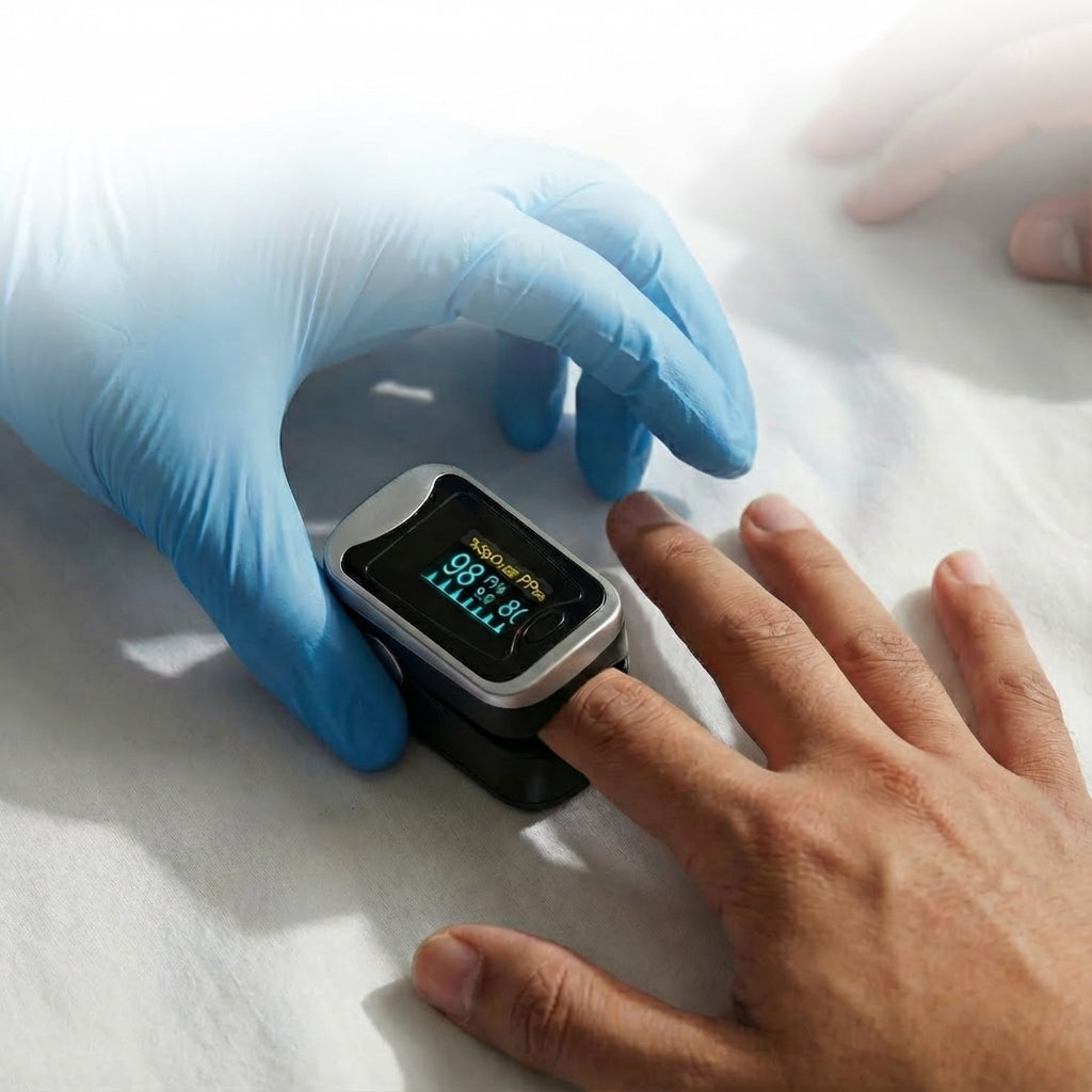 Oxímetro de Pulso – Monitor de Oxígeno y Ritmo Cardíaco